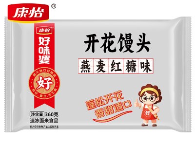 開花饅頭燕麥紅糖味